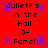 Red background with repeated black text "JulietF's in the Hall Of Fame!" and purple stars, no visible animation changes.
