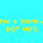 Pixelated text repeats 'MAKE MANGA' and 'NOT WAR' across a bright cyan background with green rectangular blocks.