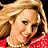 A 5-frame contact sheet of a pixelated animated icon featuring a woman with blonde hair in various poses wearing a red patterned top and pearl necklace, with "Coolbuddy.com" text on the bottom-right frame.