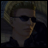 Pixelated image of a person with light hair and dark sunglasses on the left, next to stylized text reading "AnimeIM" and "com" on a black background.