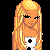 Pixel art contact sheet showing three distinct animated frames of a cartoon character with blonde hair holding a soccer ball, wearing a black and white top with blue accents and light blue jeans, alongside text fragments "Dont Kiss", "Me Just", "B-cuz Im", and "Irish" in various colors.