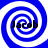 Four identical blue and white spiral patterns arranged in a , each containing the text 'Jacob' in black serif font