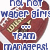 Pixelated icon features red ship with blue text 'NOT WATER GIMS TEAM MANAGER' over white background.