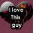 Six heart-shaped icons with black, gray, and orange textures display text phrases about loving someone, arranged in two on a maroon background