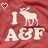 A 48x48 pixel animated buddy icon featuring a white moose silhouette and text on a red background with heart symbols, displayed as two sequential frames in a contact sheet.