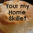 A static image of a golden-brown biscuit with black text overlaid in four sections, each containing distinct phrases.