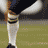 A contact sheet of five animated frames showing a football player in white and blue uniform with visible text "DOUG FLUTIE" and an XFL logo on a dark blue background.