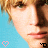 A 3x2 contact sheet of a pixelated animated buddy icon featuring Jesse McCartney's face with changing text and heart symbols on a light blue background.