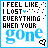 A static contact sheet of 17 identical frames showing a text-based buddy icon with blue and black pixelated text on white background, framed by light blue border.