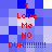 Red text on blue and white pixelated background displays 'I Love Me NO DUH!!!!!!!!' in two identical vertical with slight color variations