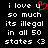 Pixelated text reads 'i love u so much its illegal in all 50 states <3' with a red heart replacing the 'u' on the left side of the image.