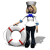Animated sequence of a sailor-themed character holding a life preserver, showing subtle pose variations across frames.