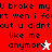 Pixelated text reads 'U broke my rt wen i fort out u didnt like me anymore' with a white star and red star icon on separate backgrounds.