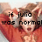 A person in a red hoodie with hands raised, overlaid with pixelated text across three