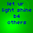 Green background with blue pixelated text reading 'let ur light shine b4 others' in four identical arranged in a