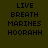 Pixelated text reads LIVE BREATH MARINES HOORAHH on a dark olive background in two identical vertical