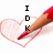 A pencil draws a heart outline with pixelated text changing sequentially: 'IDK', then 'MY BFF', then 'MARI A'.
