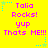 Yellow background with pink text reading "Talia Rocks! yup Thats ME!!!" repeated in three , each bordered by blue and green star-shaped pixel decorations