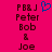 A static image with a bright pink background displays text and symbols in dark brown and blue pixelated fonts.