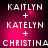 A static image displays three names stacked vertically with plus signs between them on a pink gradient background.
