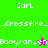 Pixelated text and symbols on green and pink backgrounds with brown side , showing animation changes in small colored icons