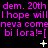 Animated text-based icon with repeating pink phrases and changing white symbols on black background.