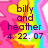 Pixelated text on a rainbow gradient background with pink hearts and yellow shapes, showing two states of the same icon.