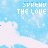 A static image with repeated text "SPREAD THE LOVE" over a light blue and white cloud-like background.