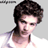 Static 48x48 pixel buddy icon showing a person with dark curly hair and light skin wearing a white top, rendered in low-resolution pixel art style against gray background.