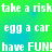 Pixelated text repeats across a green-to-blue gradient background with no visible animation changes.