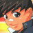 A 48x48 pixel buddy icon featuring a cartoon character with dark hair and orange skin on the left, paired with text "Anime IM" and "com" on a black background to the right.
