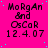 A static image with a bright pink background, cyan dots scattered across it, and repeated text elements in black pixelated font.