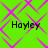 Green background with pink diamond lattice pattern and four instances of the text 'Hoyley' in black pixelated font.