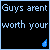 Animated contact sheet of 23 frames showing a text-based animation with blue pixelated text on black background, displaying the phrase "Guys aren't worth your tears but the one who is will never make you cry" with sequential letter-by-letter appearance and underlined words.