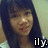 four shows a person with long dark hair and bangs, wearing a light-colored top, with text 'ily.' in different colors