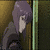 Animated sequence showing two anime-style characters in a dimly lit interior with one character holding a glowing sword-like object.