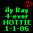 Green pixelated text on black background with red heart symbol above, showing two identical static frames side-by-side.
