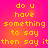 Yellow pixelated text on a pink-to-orange gradient background, arranged in four identical quadrants with repeated phrases.