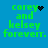 Blue background with green pixelated text reading 'corey and kelsey forever.' accompanied by a black heart symbol that changes to scattered dots.