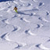 Static 50x50 pixel icon showing a small figure skiing on a snowy slope with scattered dark shapes representing rocks or obstacles.