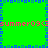 Green background with blue pixelated border and repeated pink text "Summer09" across horizontal bands.