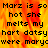 Pixelated text on a fiery orange-yellow background with repeated phrases and partial words.