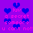 Pixelated purple background with blue heart shapes and pink text reading "i luv a secret someone u cant no!! u cant no!!" in repeating pattern.