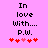 Pixelated text on pink background with red hearts; two identical frames show heart animation.