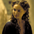 Pixelated static image of a person with light hair and dark clothing against a yellowish background, likely from a Star Wars-themed buddy icon set.