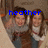 Two people in a close embrace with one person's arm around the other, visible text changes across frames.