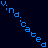 A static contact sheet of a pixel art animation featuring blue text phrases on a dark background with a gray transparency indicator.
