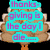 Four pixelated turkey-shaped icons with text overlays in cyan, yellow, green, and red on a black background.