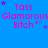 Blue background with repeated pink text 'Tass Glamorous Bitch' and purple stars, static image.