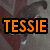 A cat with brown and white fur stands on a red-and-gray patterned floor, its head turned left to right across frames.